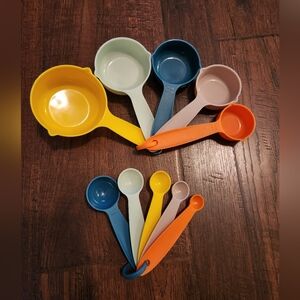 Smithcraft Measuring Cups And Spoons Multicolored Set Of 5